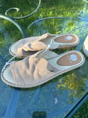 Yellow Box  Taupe Slip-On Espadrille Mule